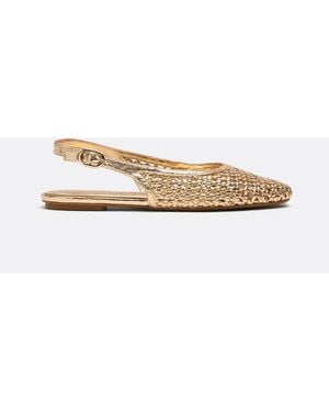 Stradivarius Braided Espadrille Flats - White