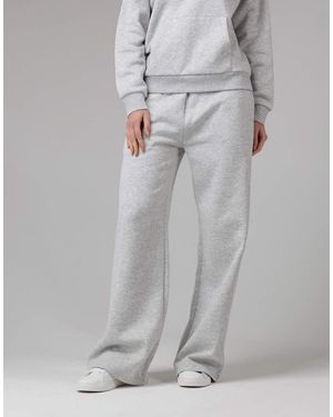 French Connection Cotton Blend Elasticated Wide Leg Joggers - Grey