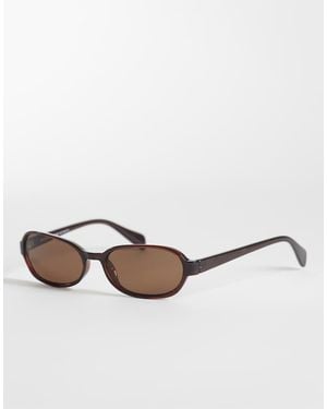 Weekday Gafas De Sol Ovaladas Rose De - Neutro