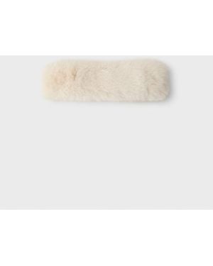 Stradivarius Faux-Fur Haarband - Wit