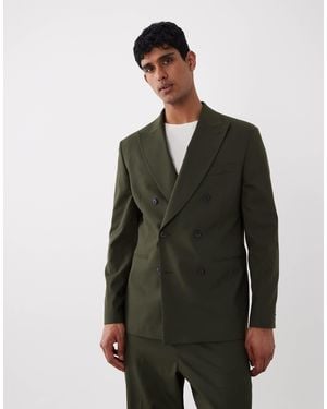 ASOS Regular Double Breasted Suit Blazer - Green