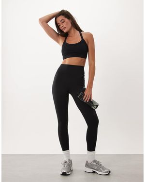 New Balance Leggings De Talle Alto En - Negro