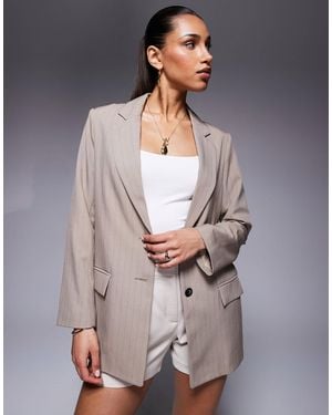 River Island Oversized Blazer - Gray