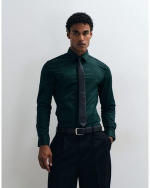 ASOS Skinny Stretch Work Shirt - Blue