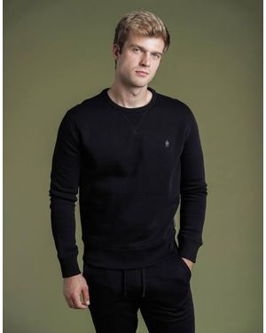 French Connection Cotton Blend Crew Neck Sweatshirt - Green
