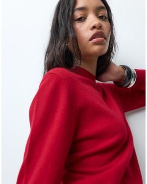 ARKET Pull ras - Rouge