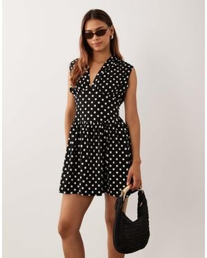 ASOS Short Sleeve Cinched - Black