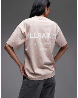AllSaints Underground Etta T-shirt - Pink