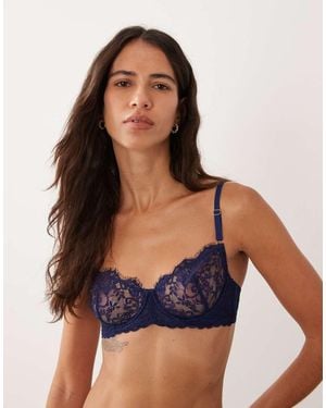 KAT THE LABEL Maverick Underwired Bra - Blue