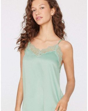 Tezenis Camisole With Narrow Shoulder Straps - Green