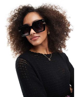 Quay Gafas De Sol Negras Cuadradas Notorious De Quay - Negro