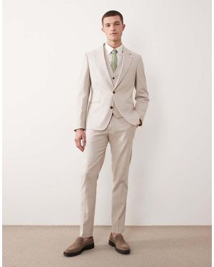 ASOS Skinny Suit Jacket - Natural