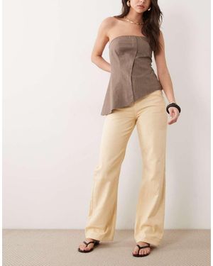 Threadbare Straight Leg Jeans - Natural