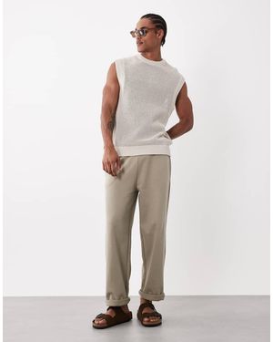 Only & Sons Losvallende Joggingbroek Van Premium 400Gsm Zware Stof - Naturel