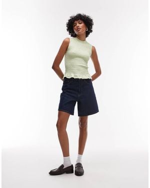 TOPSHOP Denim Loose Jort - Blue