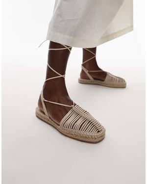 TOPSHOP Alpargatas Con Diseño Entretejido Helayna De - Blanco