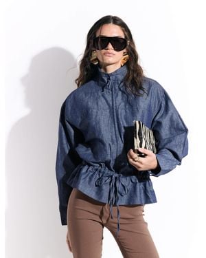 Cotton On Knox Funnel Neck Jacket - Blue
