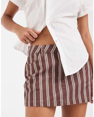 ASOS Denim Mini Skirt - White