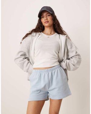 Gina Tricot Jersey Sweat Shorts - White