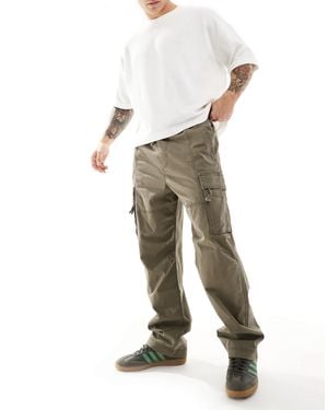 Hollister Pull On Loose Cargo Trouser - Natural