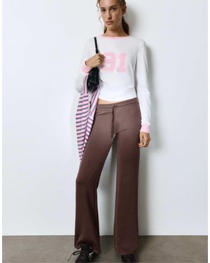 Pull&Bear Ausgestellte hose aus modal - Braun