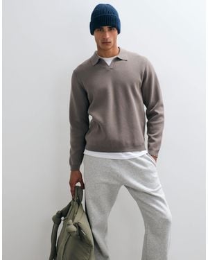 ASOS Locker gestricktes oberteil mit stehkragen - Grau