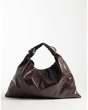 ASOS Textured Slouchy Jumbo Tote Bag - Black