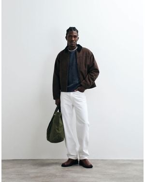 Cotton On Cropped Worker Jacket - White