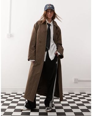 Collusion Longline Trench Jacket - Natural