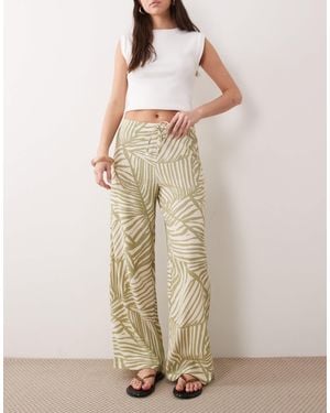 Jdy Pull On Pants - Natural