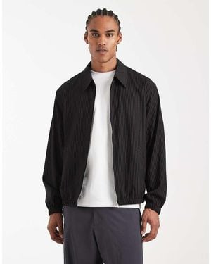 ASOS Pinstripe Jacket - Black
