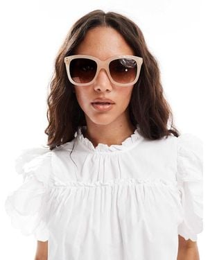 New Look Chunky Frame Sunglasses - White