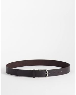 ASOS Leather Texture Belt - White