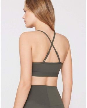 Tezenis Spaghetti Strap Padded Short Sport Top - Green