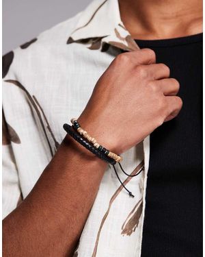 ASOS Confezione Da 2 Bracciali Da Festival - Nero