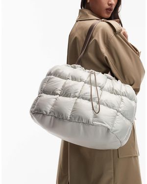 Nike – gesteppte tragetasche - Grau