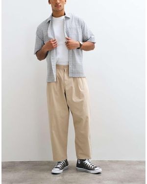 ASOS Oversized Tapered Trousers - White