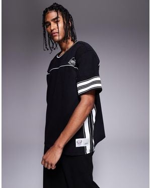 Liquor N Poker Oversized Varsity Hockey T-shirt - Blue
