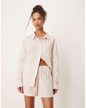 Luna Pantalones Cortos De Pijama Extragrandes De (Parte De Un Conjunto)-Neutro