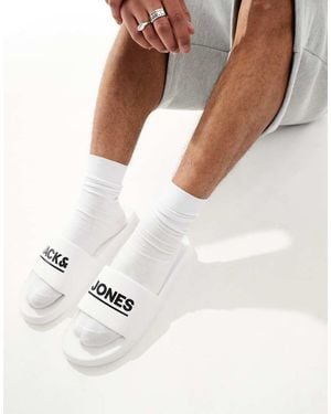 Jack & Jones Sliders Da Piscina Bianche - Bianco
