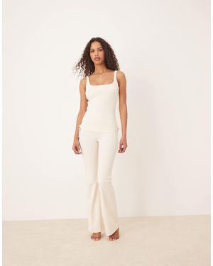Tala Dayflex Wrap High Waisted Flared Yoga Pant - Natural