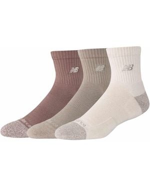 New Balance Active premium 3er-pack quarter-socken - Mehrfarbig