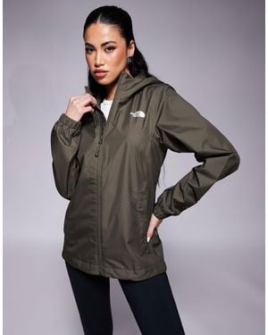 The North Face Quest - veste imperméable avec logo - kaki - Gris