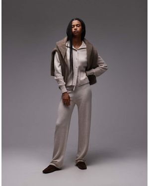 ARKET Pure Cashmere Knit Trousers With Pull-on Waist - Grey
