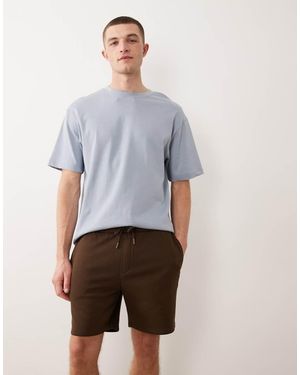 ASOS Essentials Slim Mid Length Jersey Shorts - Blue