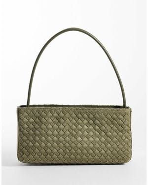 Glamorous Gewebte schultertasche im 90er-jahre-stil - Grün