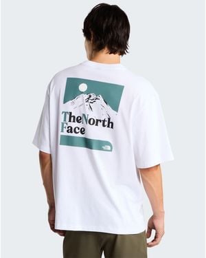 The North Face M The Right Side Oversized Ss Tee - White