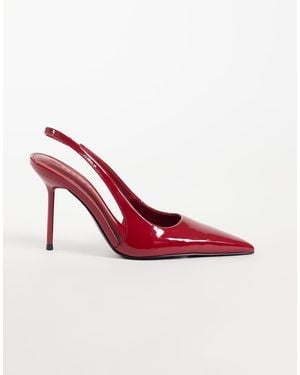 ASOS Pronto Stiletto Slingback High Heeled Shoes - Pink
