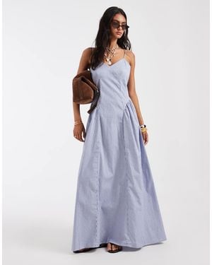 ONLY Dropped Waist Maxi Dress - Blue