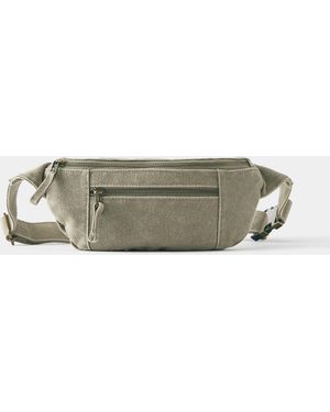 Pull&Bear – gürteltasche aus canvas - Grau